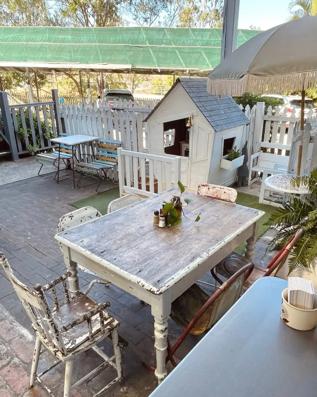 The little cubby in the courtyard